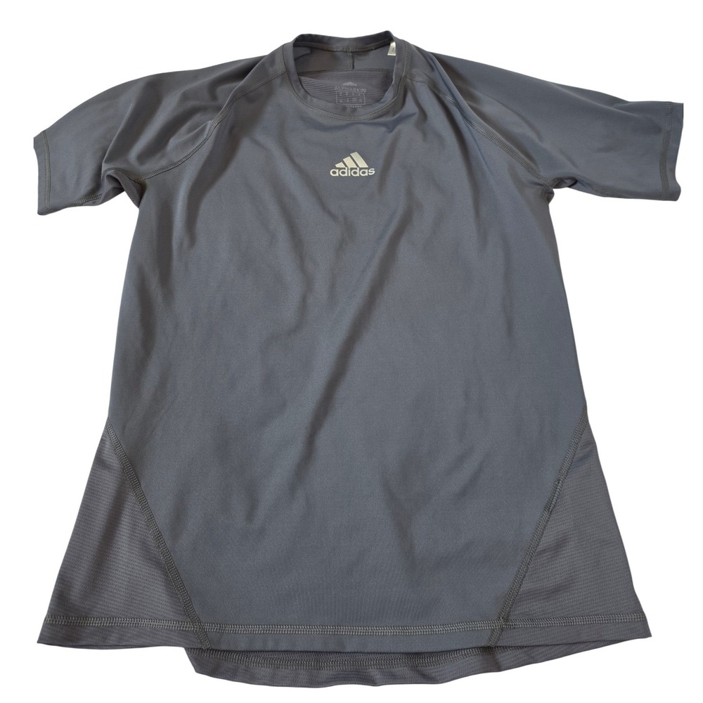 Adidas Alphaskin Mens Compression Shirt Grey Aeroready Training Tee CW9527 XL